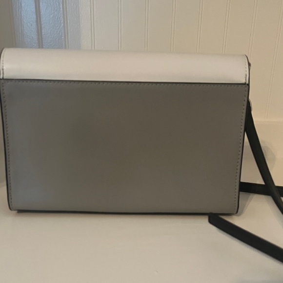 Kate Spade Carson Colorblock Convertible Crossbody | Gray/White/Gold | New - Picture 5 of 13
